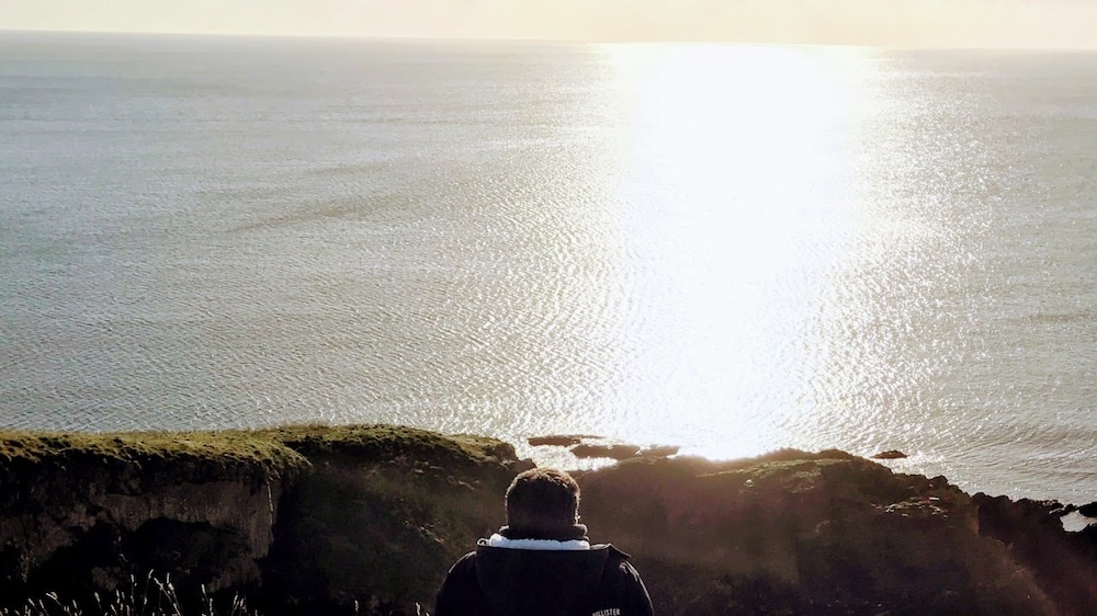 Watching the sunset, Devon, UK